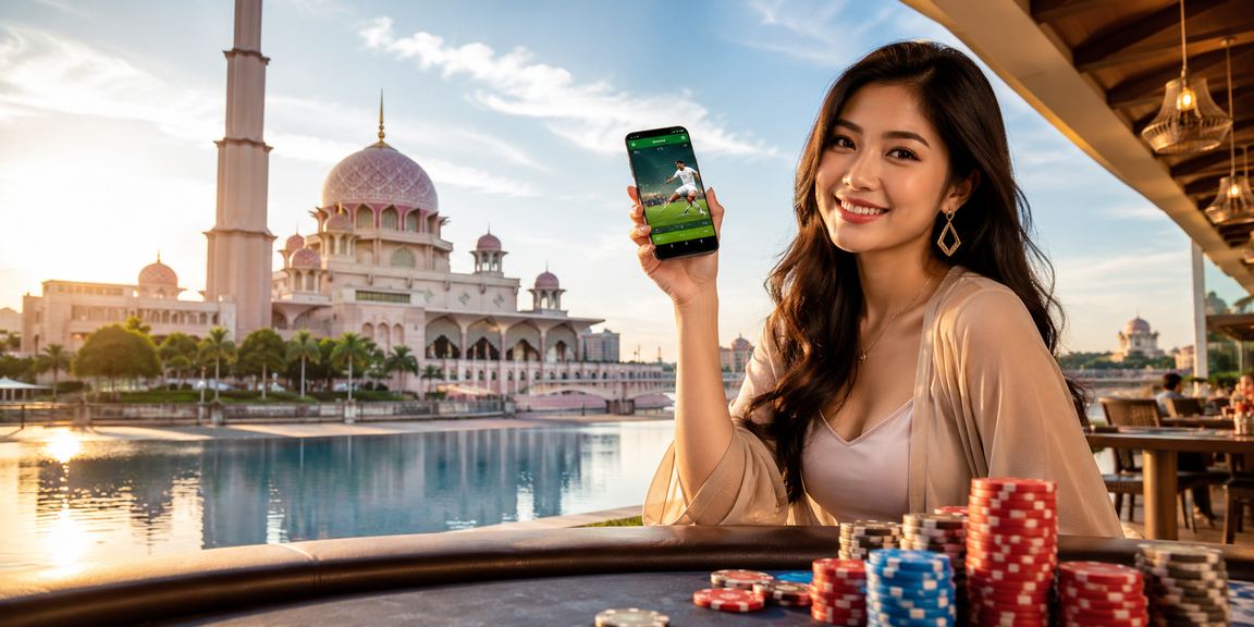 Pengguna Malaysia bertaruh sukan menggunakan aplikasi mudah alih 1447 di Putrajaya