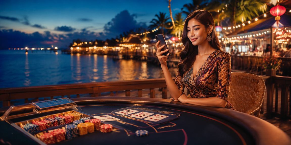Pemain Baccarat di Terengganu menikmati permainan meja langsung dengan hiasan batik
